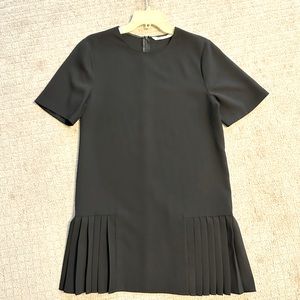 Zara Mini Black Pleated Dress | Size Large | NWOT